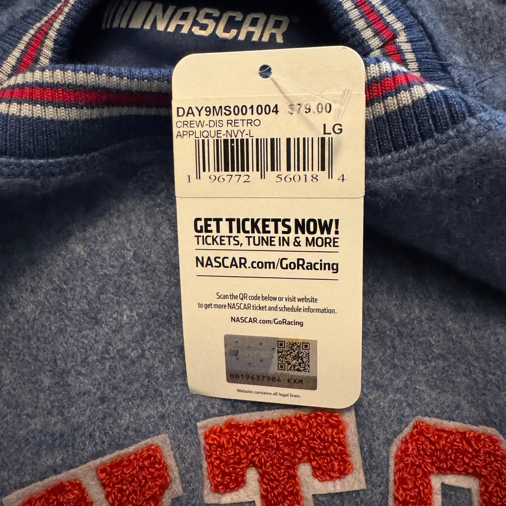 Daytona Speedway Blue Sweater - Size L - Picture 8 of 9